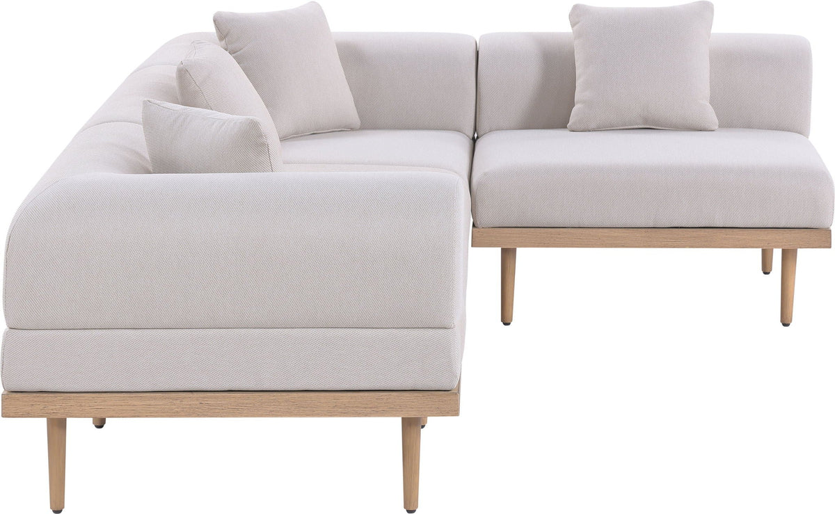 Laguna - 4 Piece 106.5" Upholstered Outdoor Patio Modular Sectional