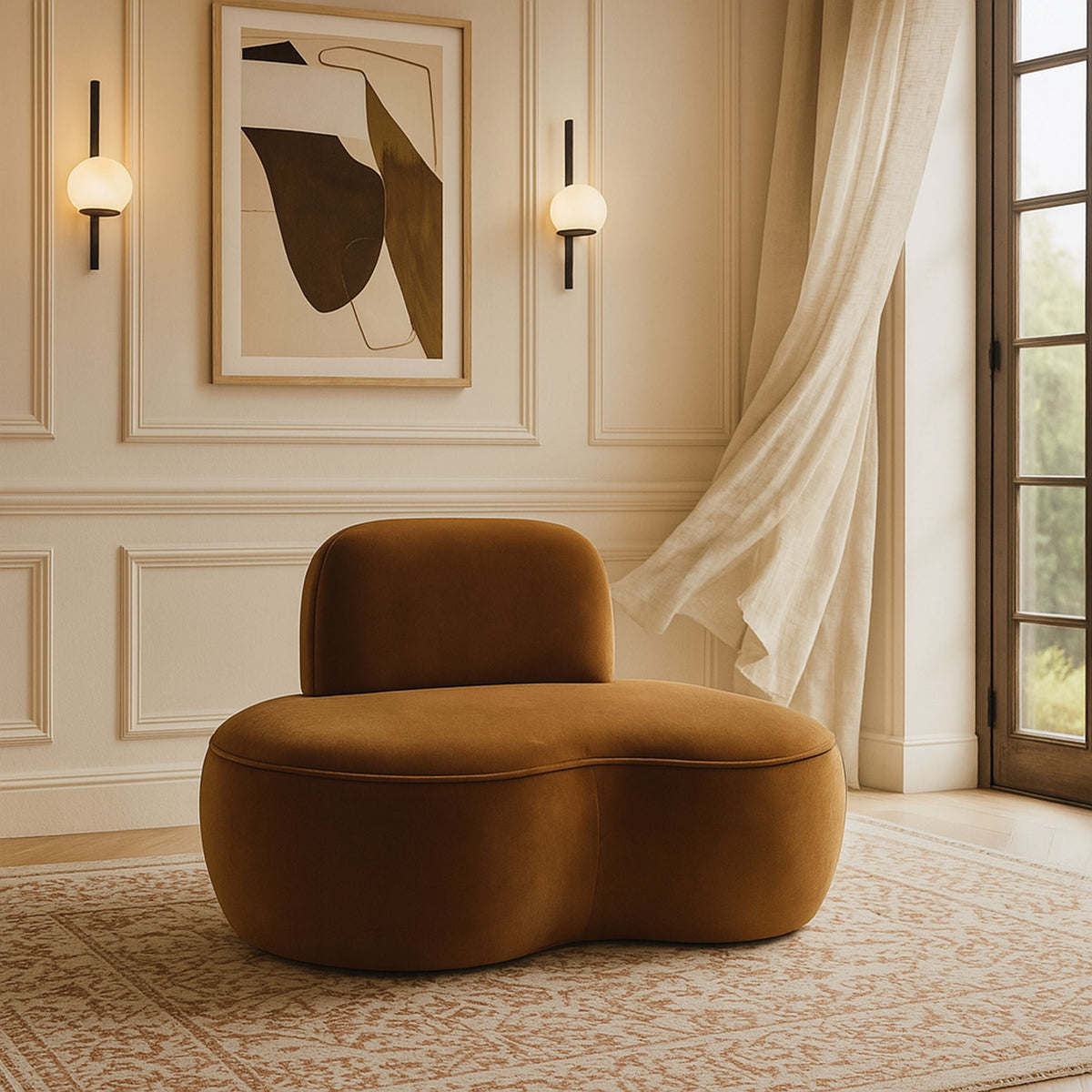 Swerve - Velvet Upholstered Chair
