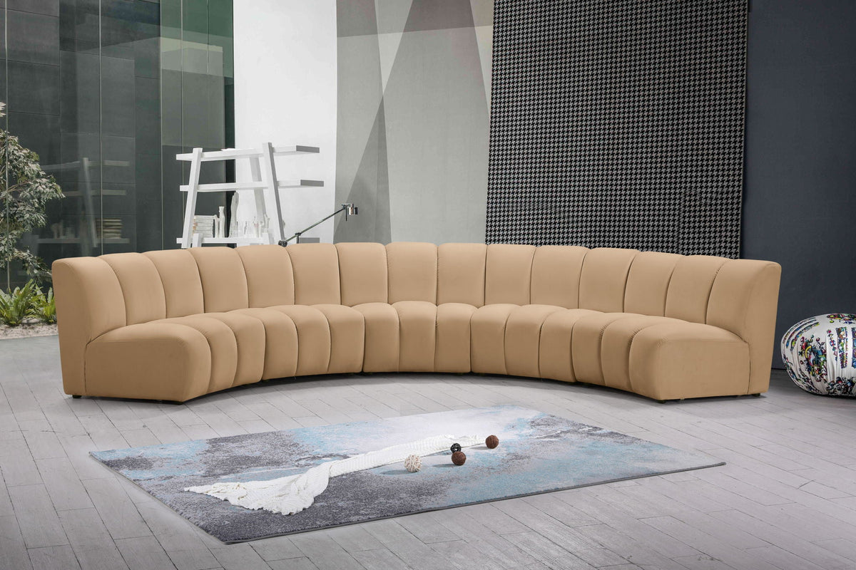Infinity - 5 Piece Modular Sectional - Camel