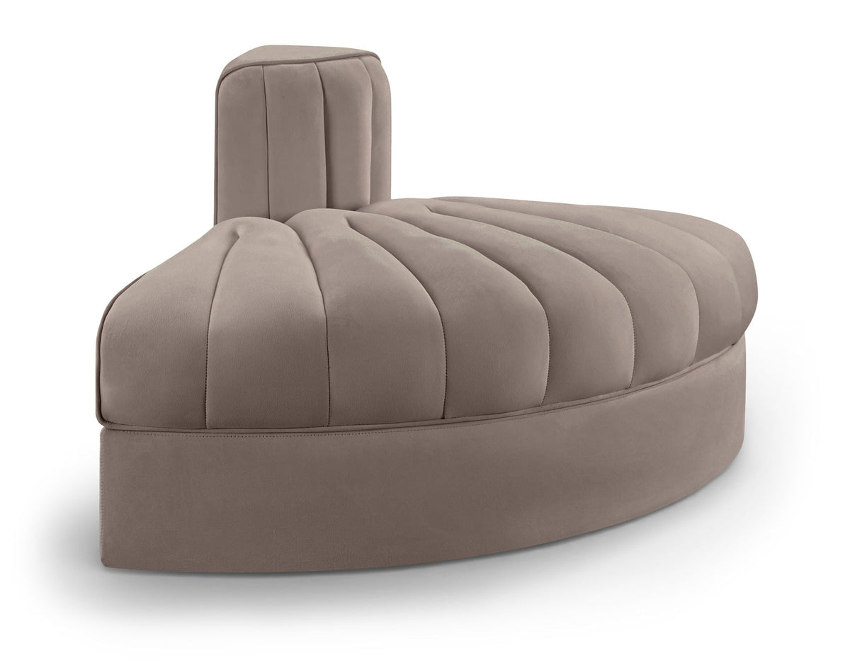 Rummi - Velvet Performance Fabric Upholstered Modular Chair