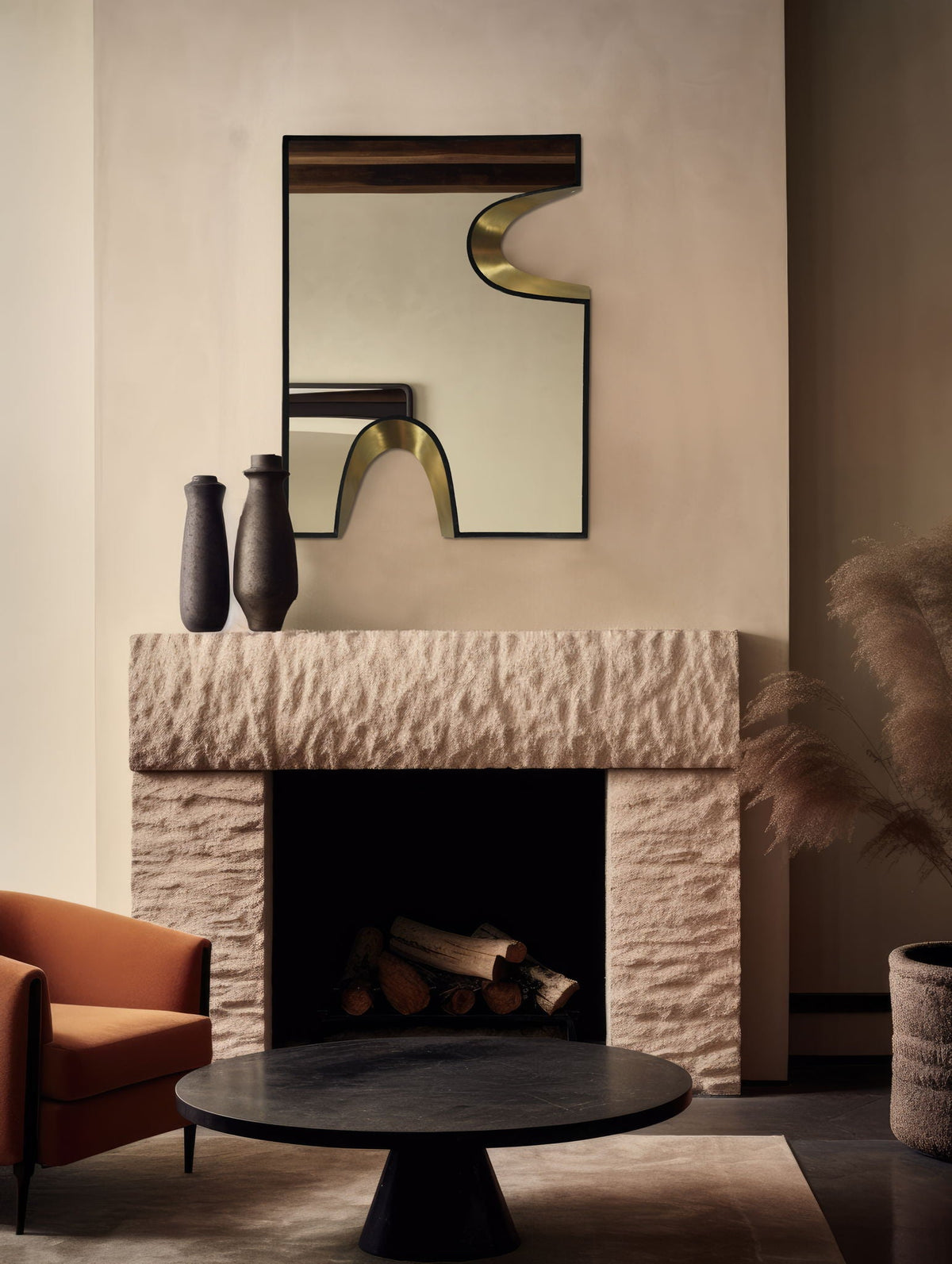 Soleil - Mirror With Gold Accent
