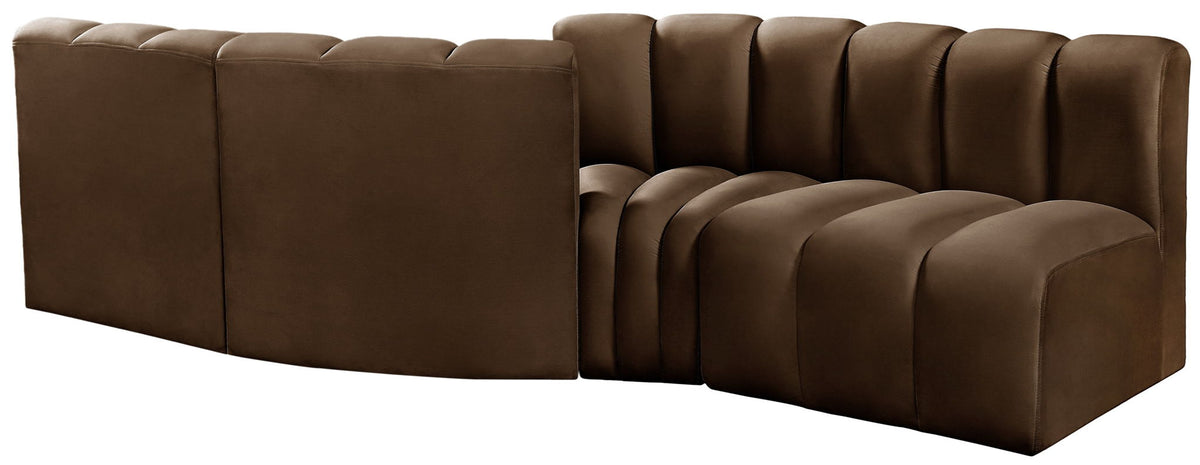 Arc - Velvet 4 Piece Sofa