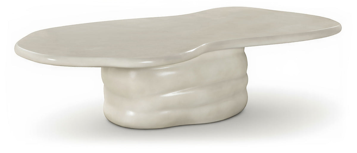 Branna - Concrete Coffee Table - Taupe