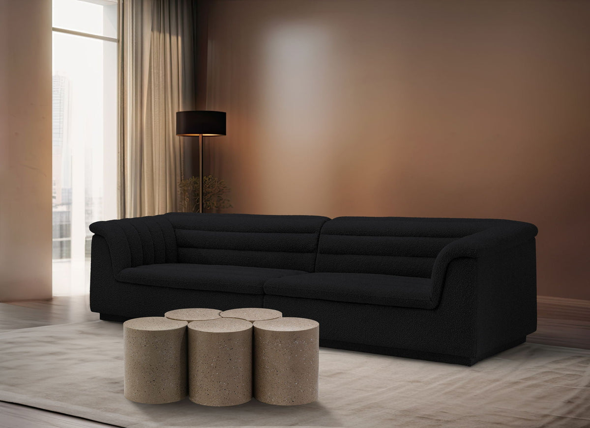 Dimple - 5 Piece Modular Coffee Table - Terazzo Finish