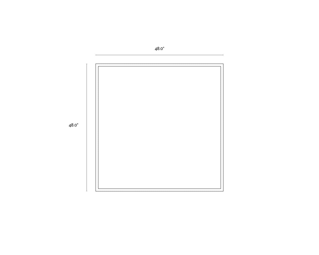 Rocky Road - 48" X 48" - Black Floater Frame