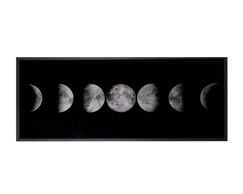 Moon Phases 72" X 30" Charcoal Frame