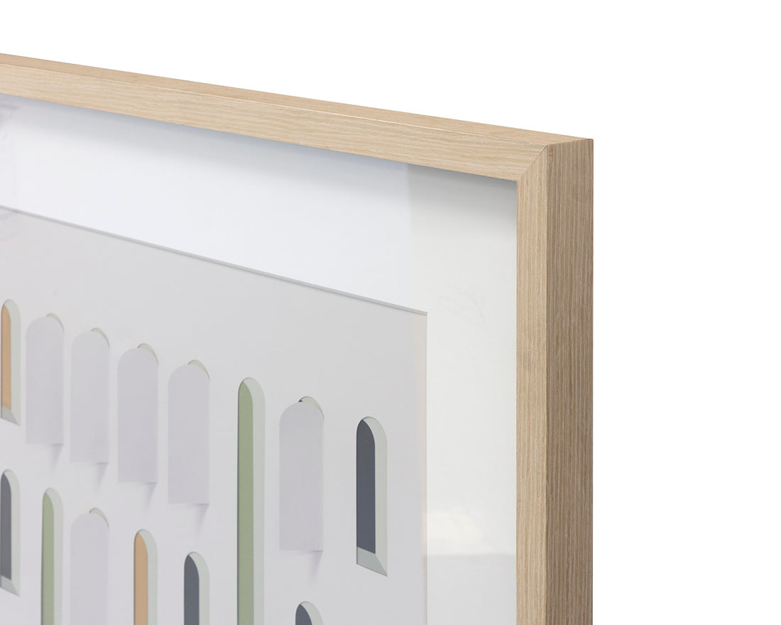 Door To Door (Set Of 2) - 36" X 49" - Natural Frame