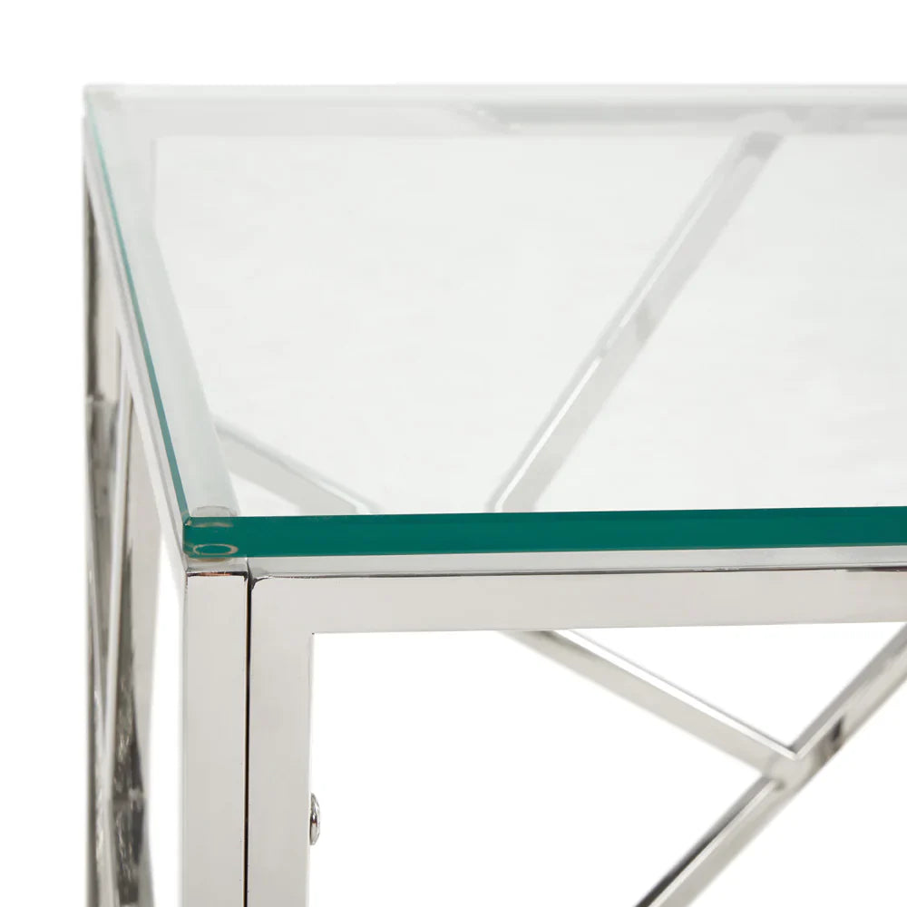 Elegant Carole Tempered Glass Coffee Table