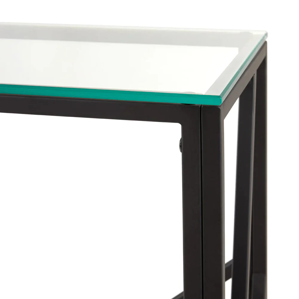 Carole Console Table  (Black Frame)