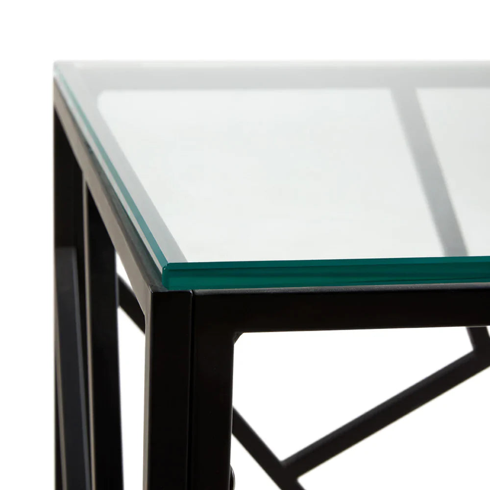Carole End Table (Black Frame)