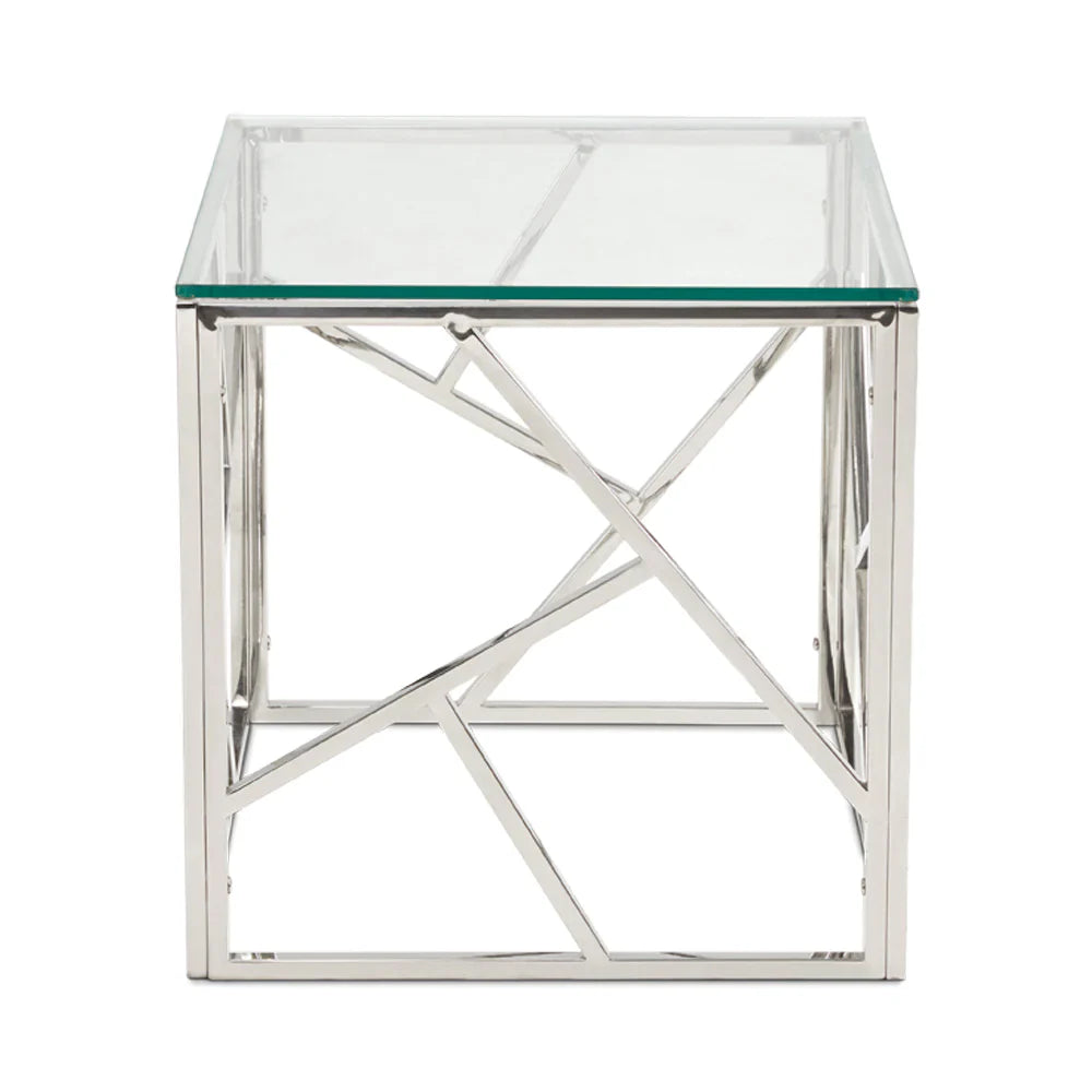 Carole End Table Silver