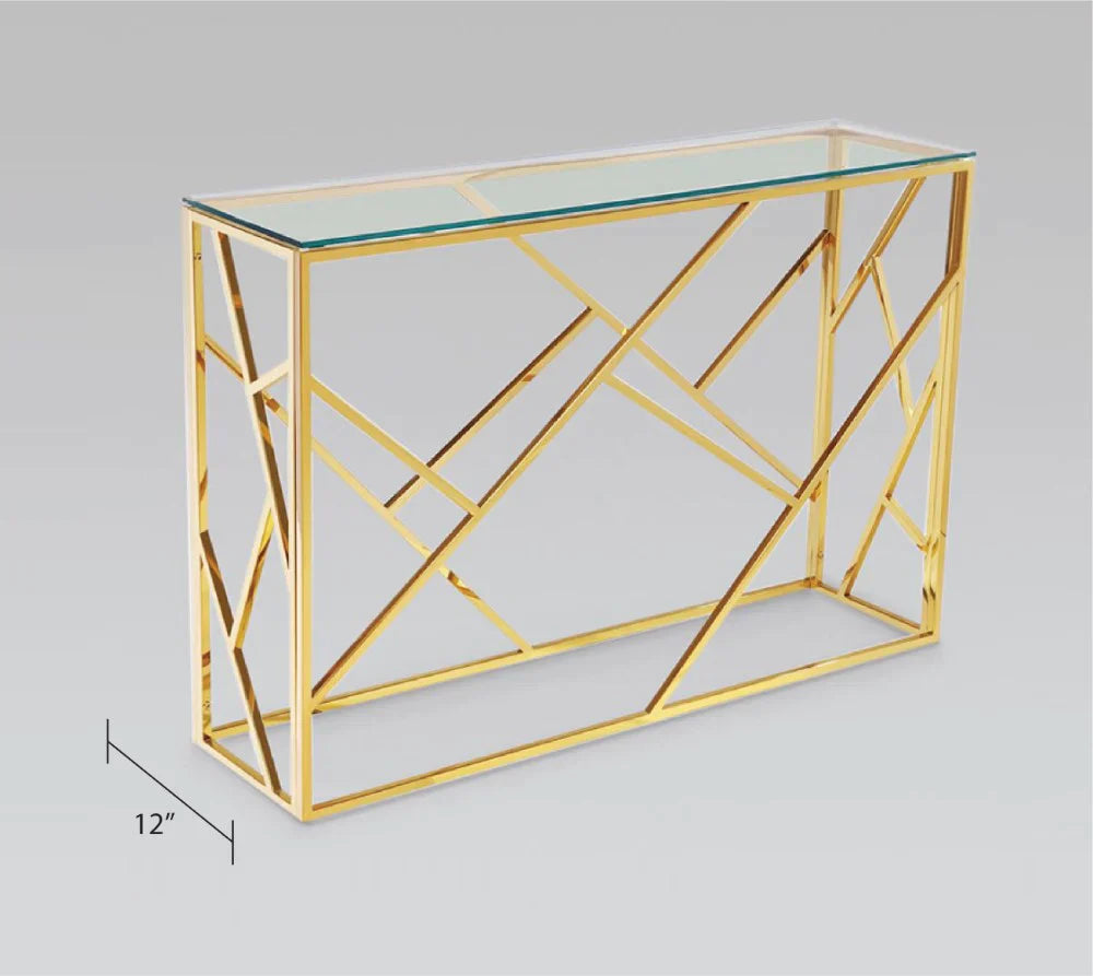 Carole Gold Console Table