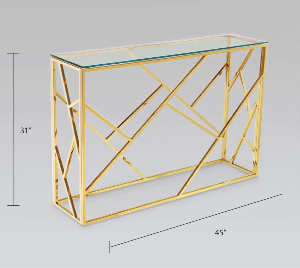 Carole Gold Console Table