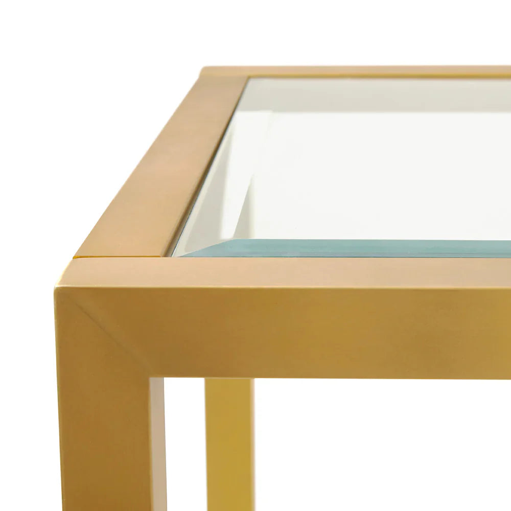Caspian Sofa Table - Gold