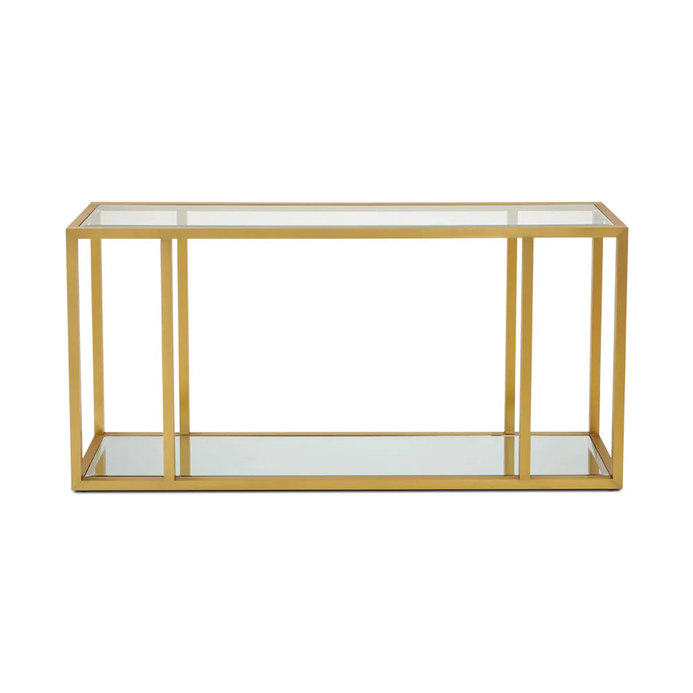 Caspian Sofa Table - Gold