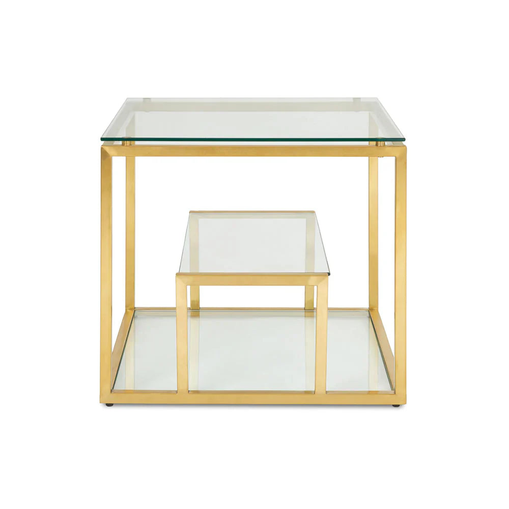Barolo End Table - Gold