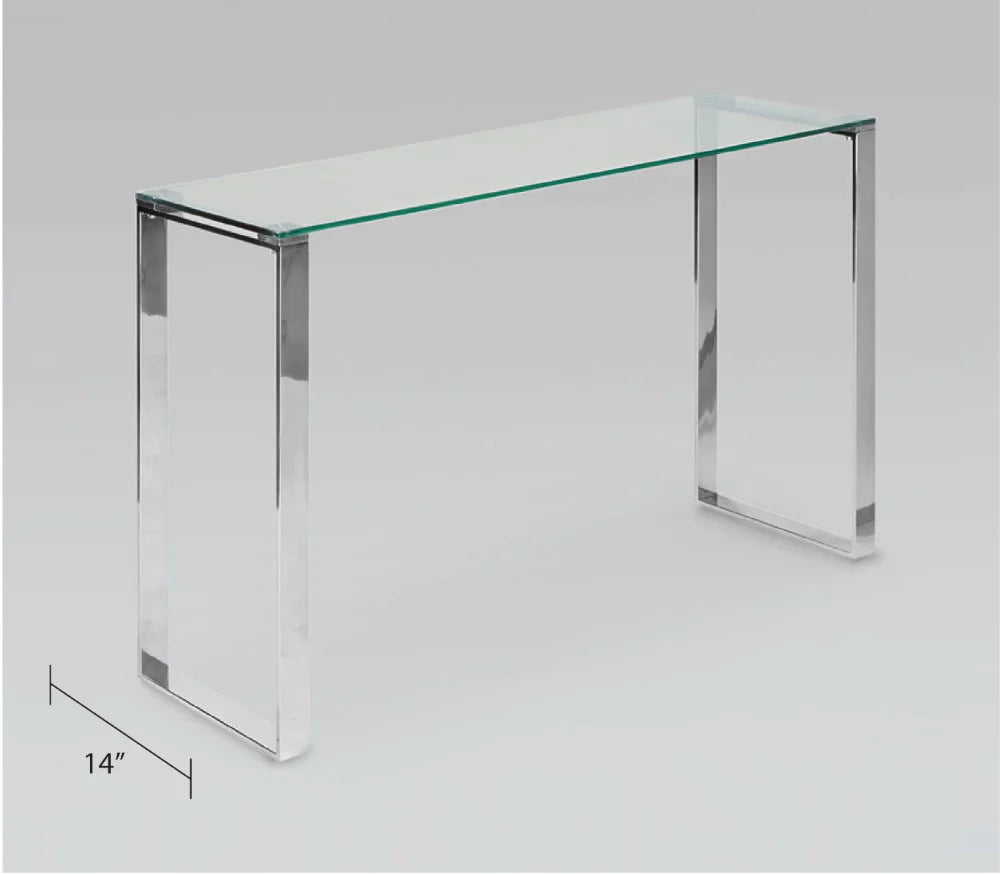 David Console Table Silver