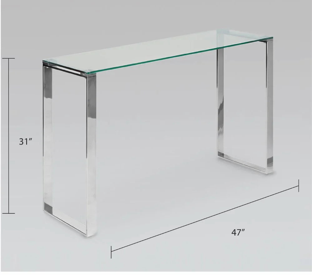 David Console Table Silver