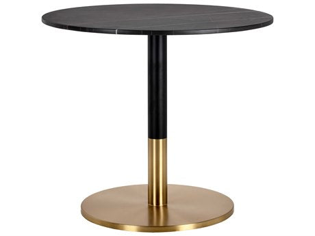 Massie Bistro Table Black Marble 35.5"