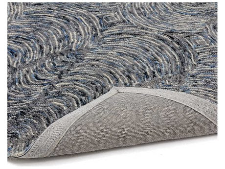 Corfu Hand Tufted Rug Blue / Charcoal