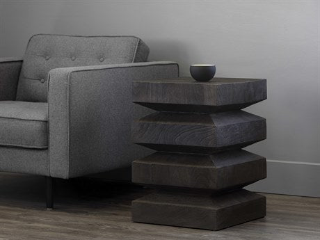 Cormac End Table Dark Brown