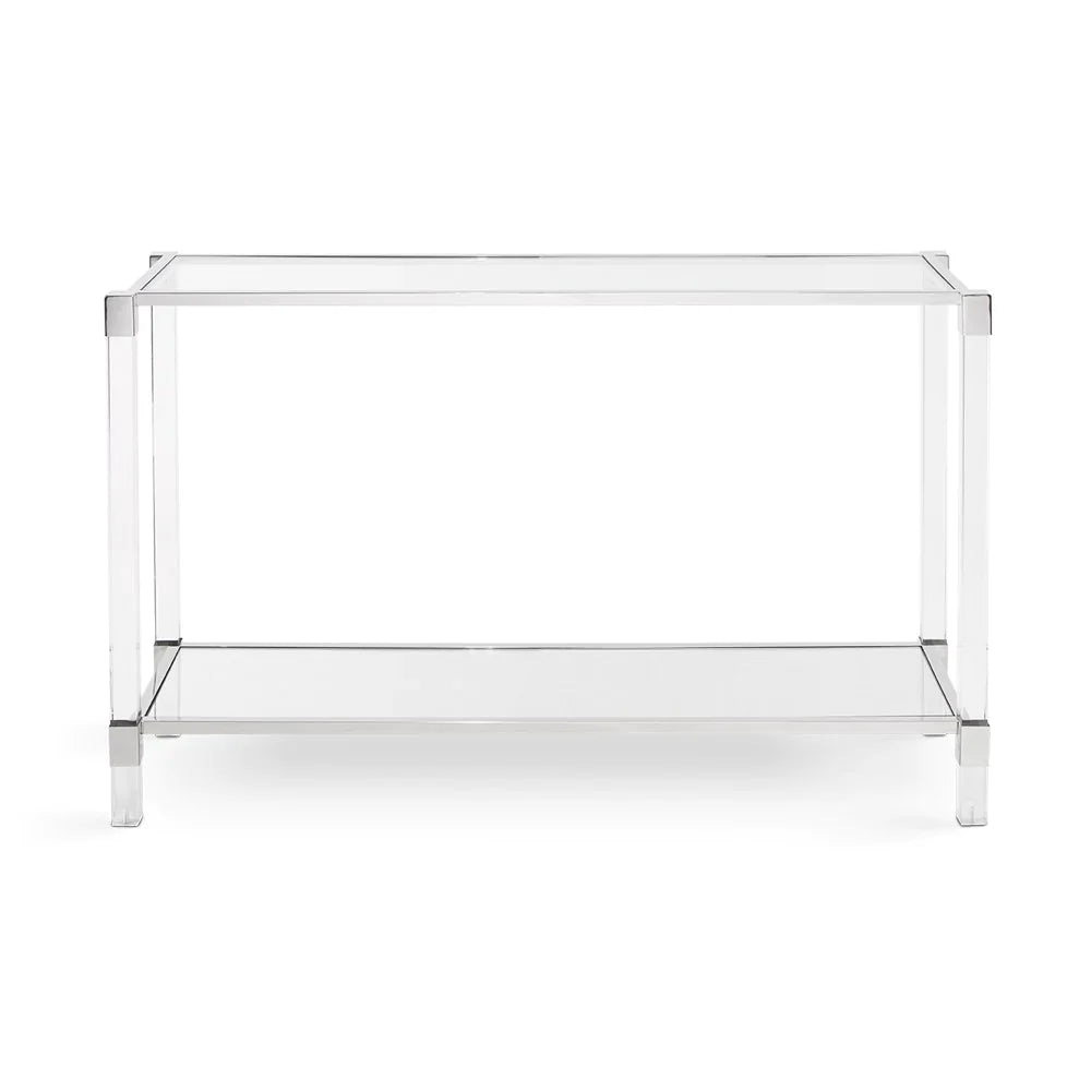 Dudley Acrylic Console Table - Silver