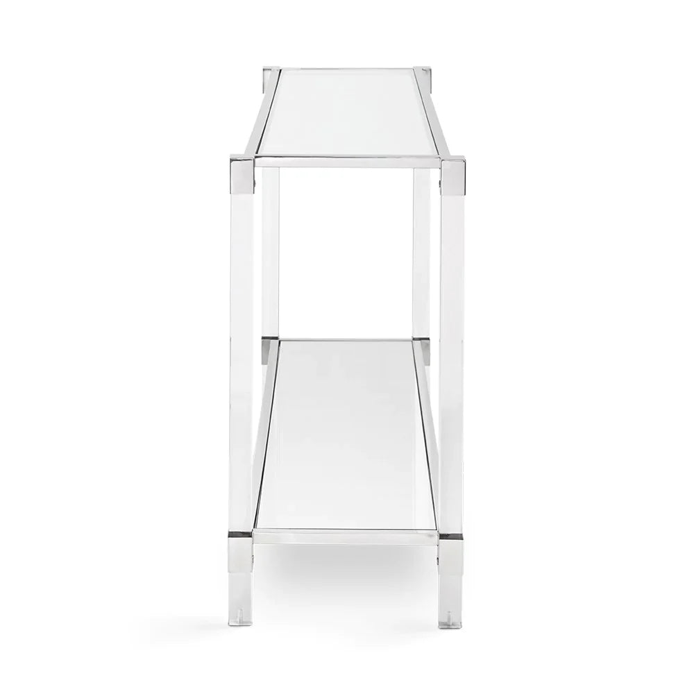 Dudley Acrylic Console Table - Silver