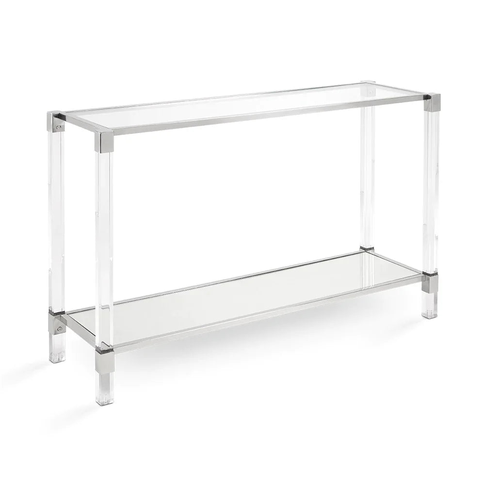 Dudley Acrylic Console Table - Silver