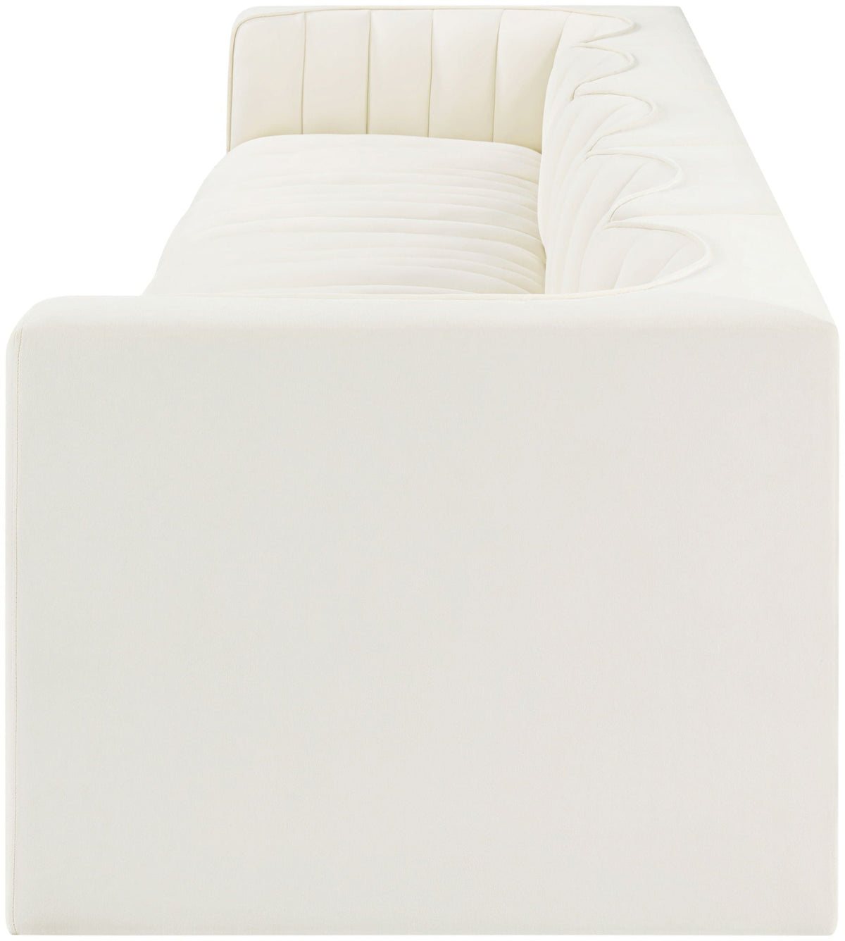 Rummi - Velvet Performance Fabric Upholstered 5 Piece Modular Sofa