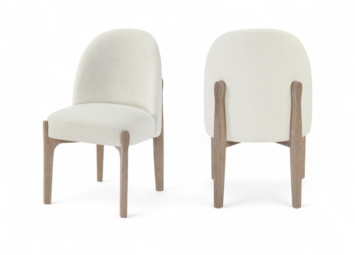 Torino - Upholstered Dining Chair With Brushed Natural Base (Set of 2)