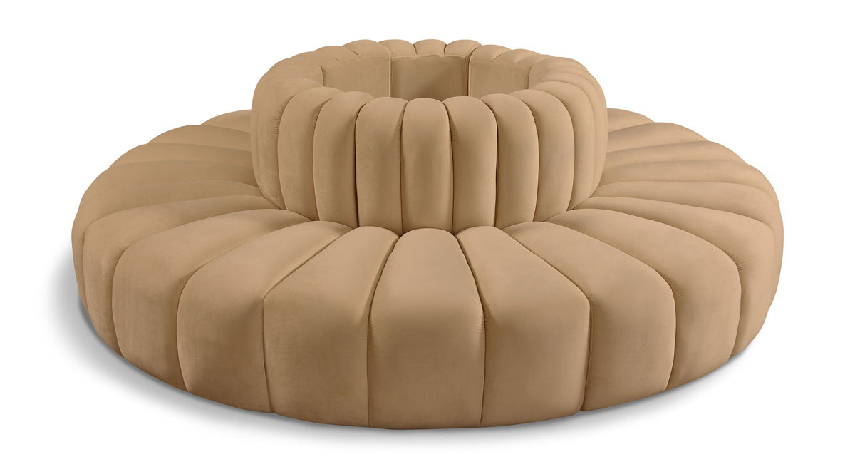 Arc - Velvet 8 Piece Round Modular Sofa