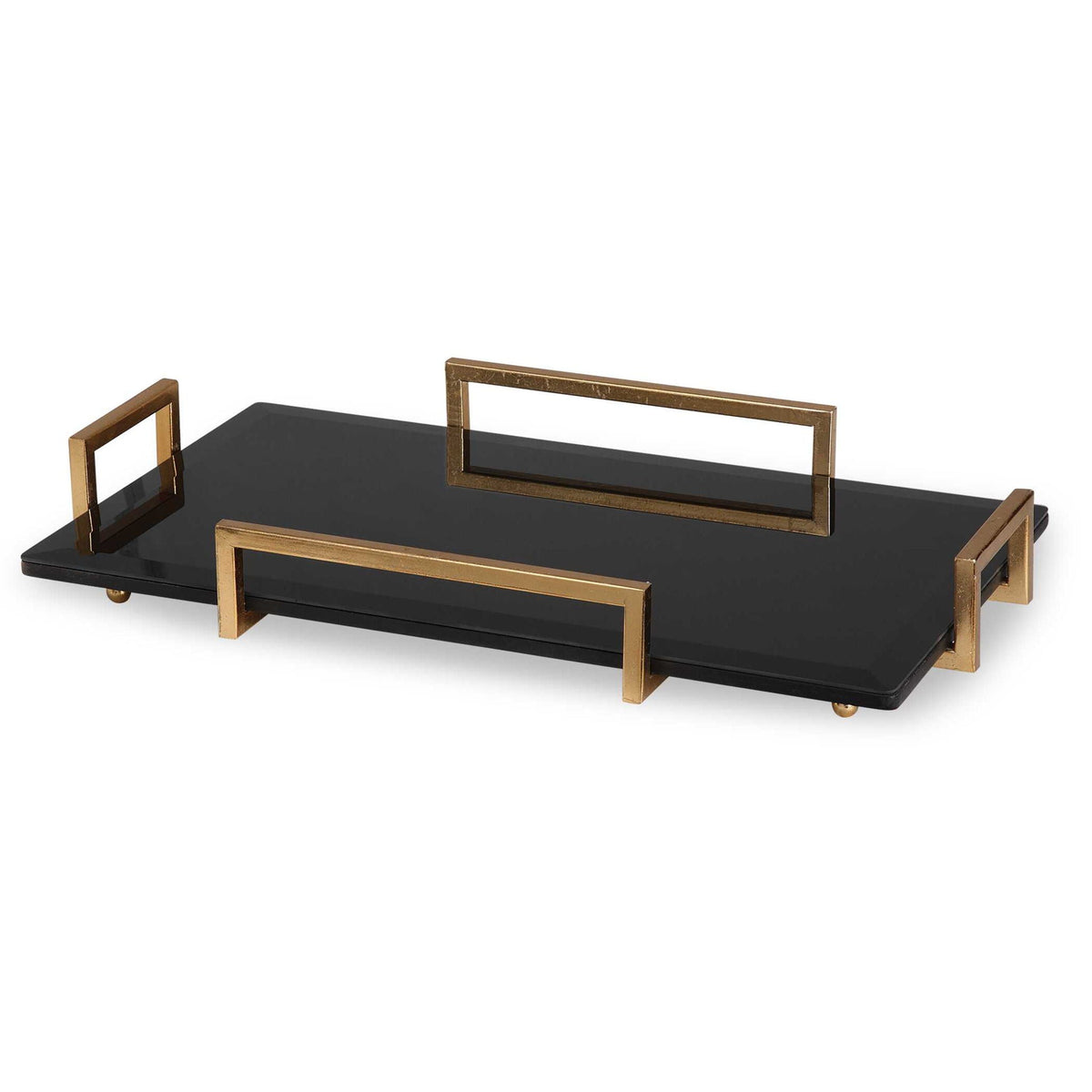 Ettore - Glass Tray - Black