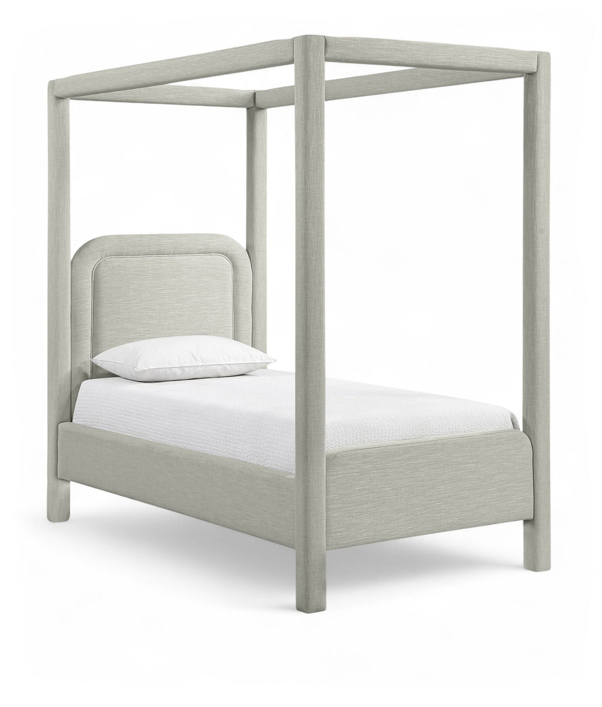 Salina - Linen Textured Fabric Upholstered Bed