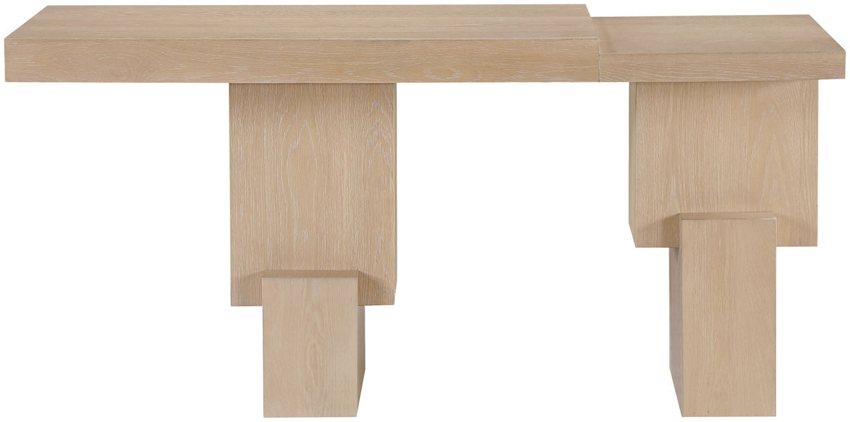 Anzio - Oak Veneer And Solid Wood Console Table