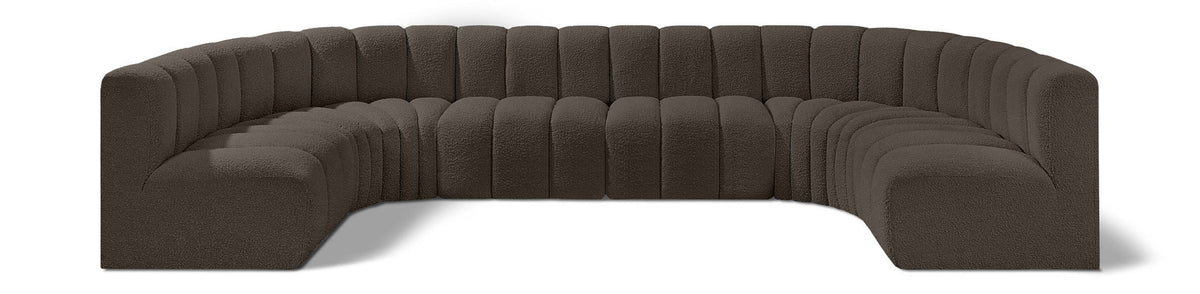 Arc - Boucle Fabric 8 Piece Modular Sofa