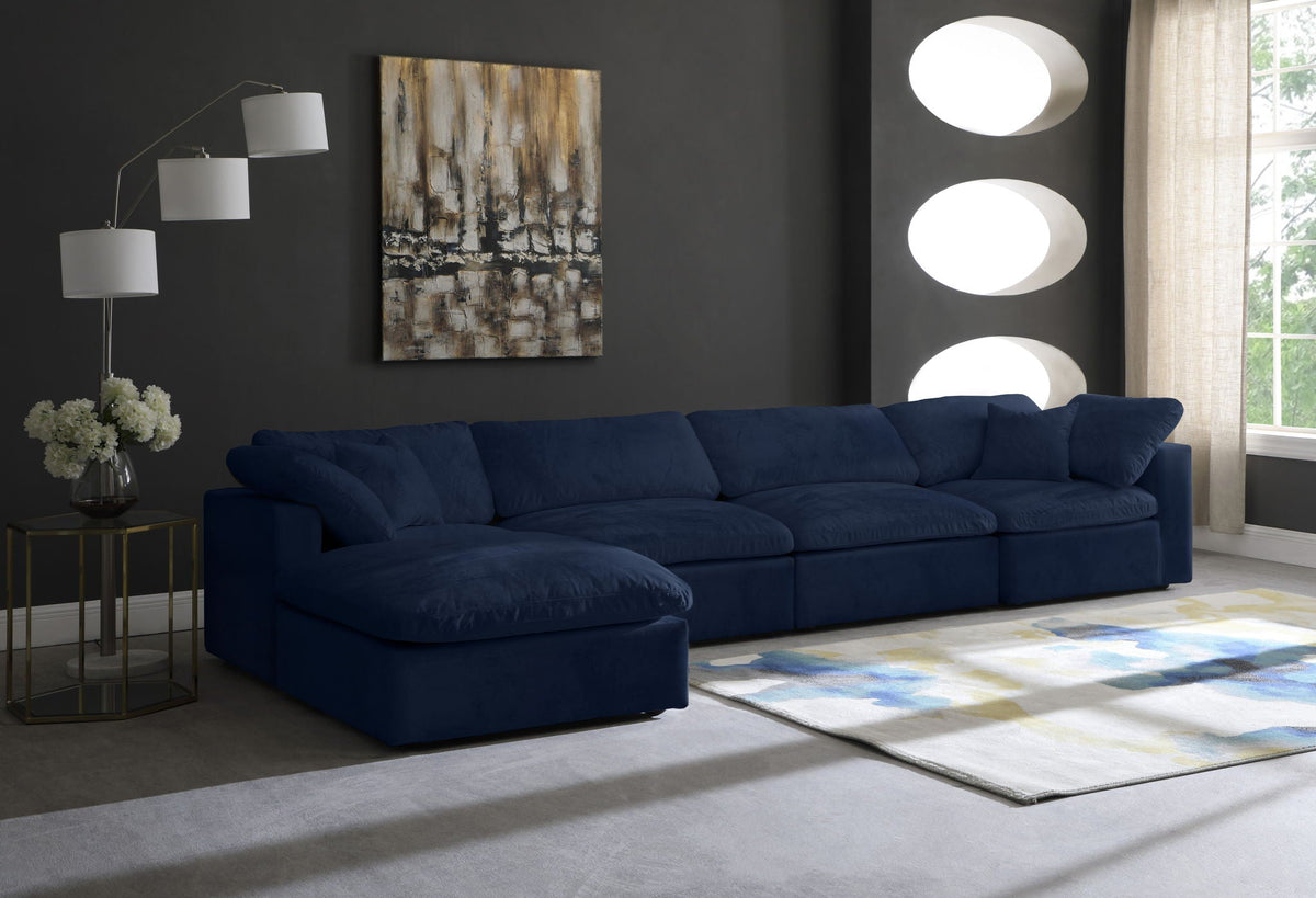 Cozy - 5 Piece Modular Sectional With Chaise