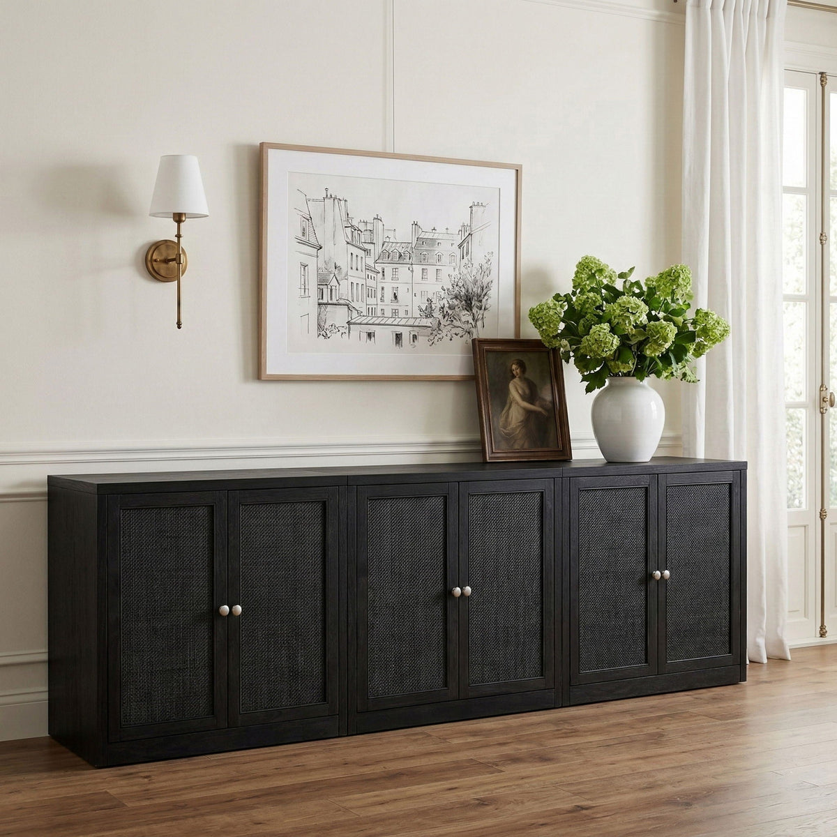 Vero - Solid Wood And Oak Venee Sideboard/Buffet
