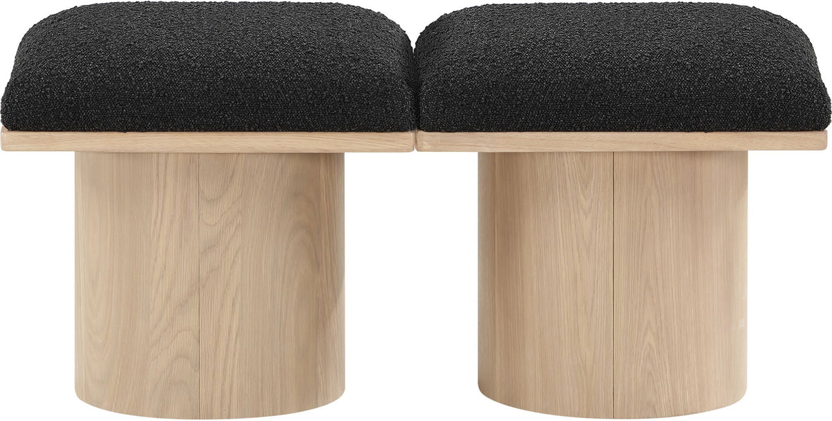 Pavilion - 2 Piece Modular Bench With Natural Base