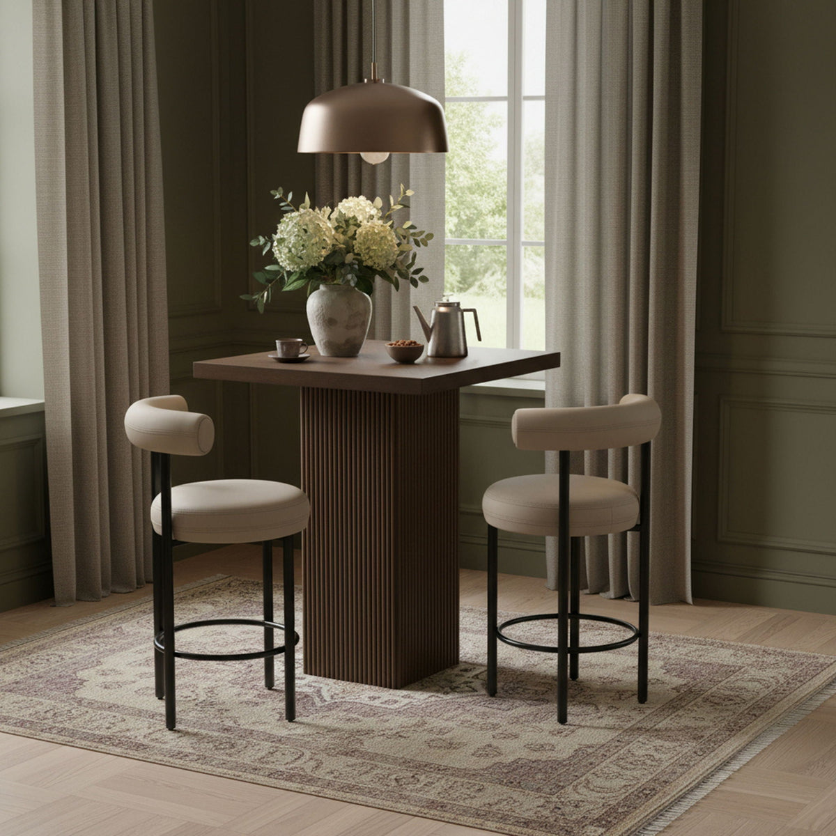 Belinda - Oak Veneer And Solid Wood Table
