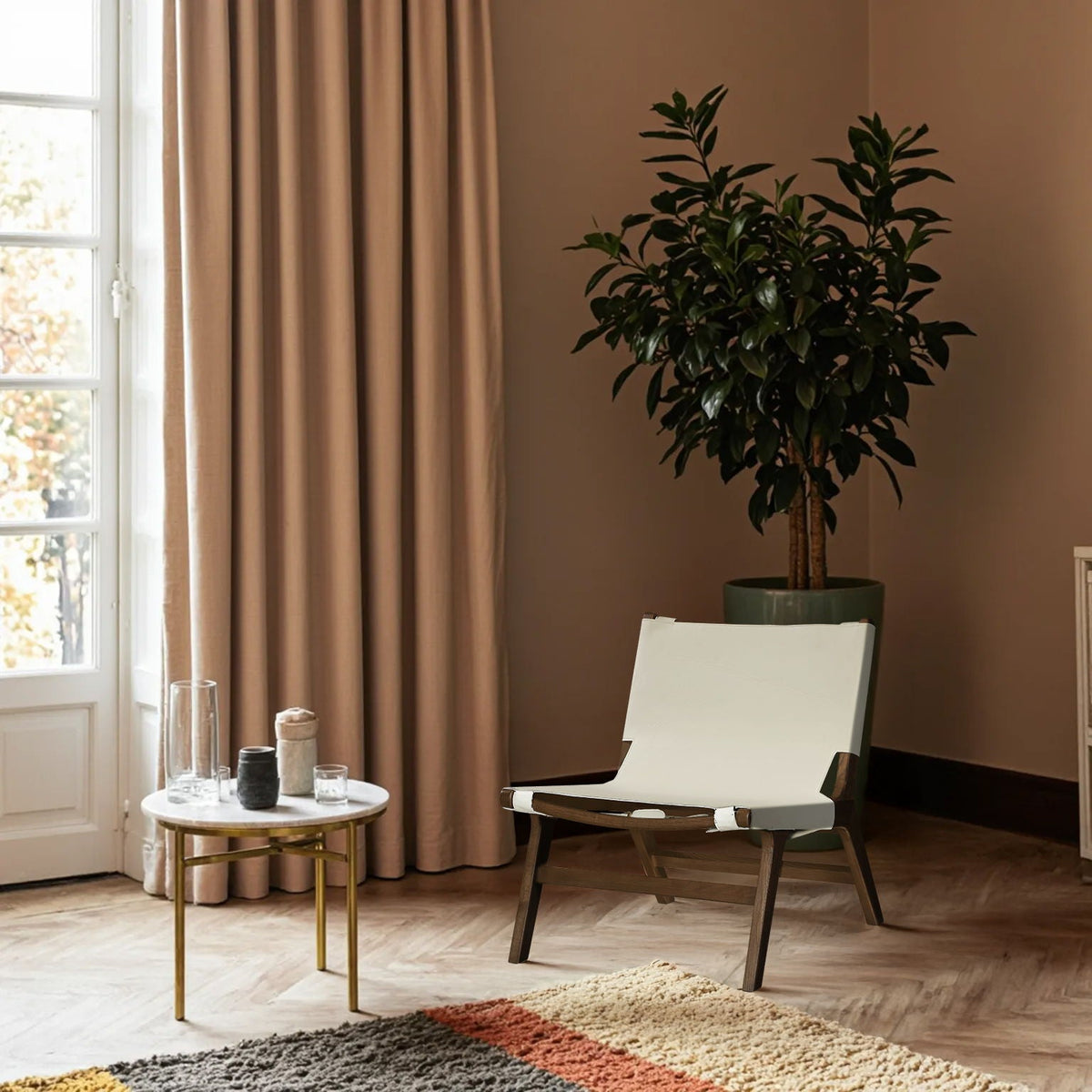 Rawlins - Accent Chair - Walnut Frame