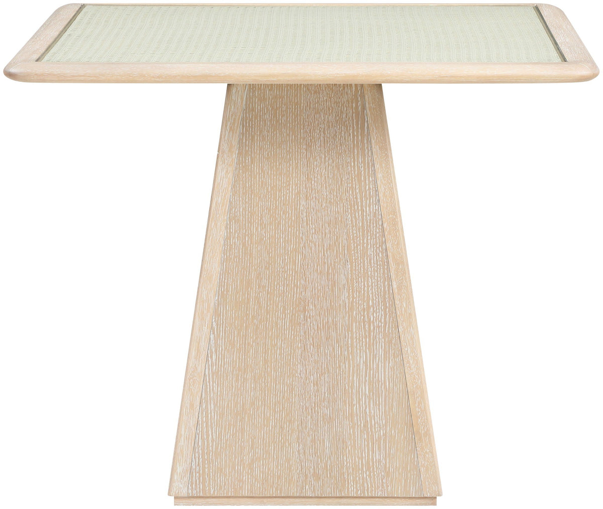 Atrium - Glass Top And Wood Base Dining Table
