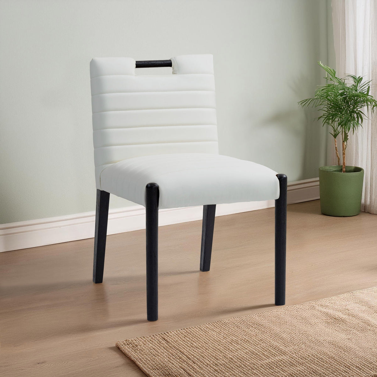 Aimee - Dining Side Chair (Set of 2) - Black Legs
