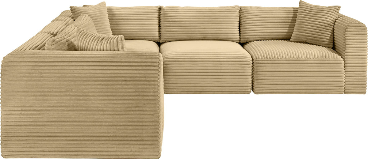 Shaggy - 5 Piece Modular Corner Sectional