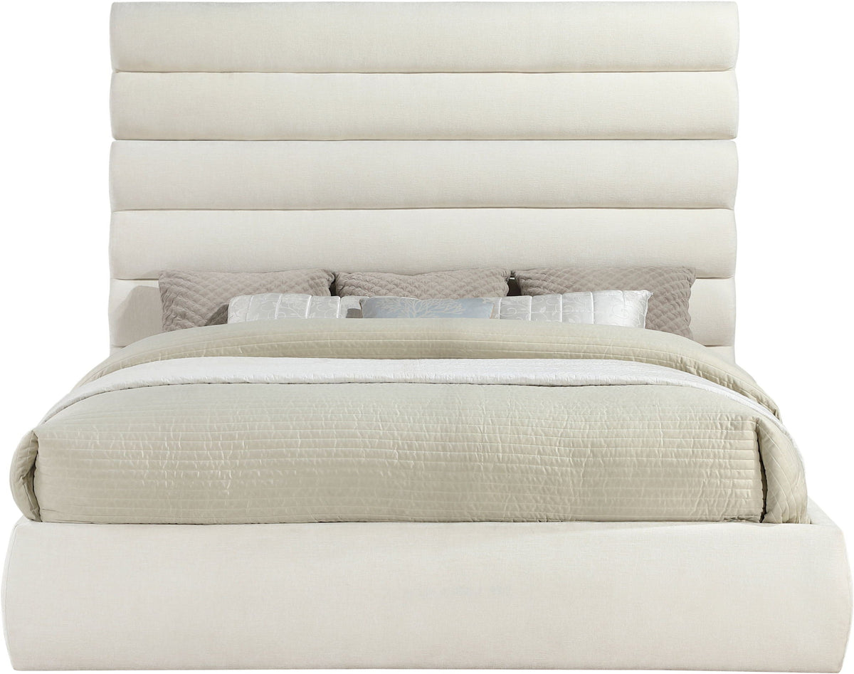 Adam - Chenille Fabric Bed With 70.5" Headboard