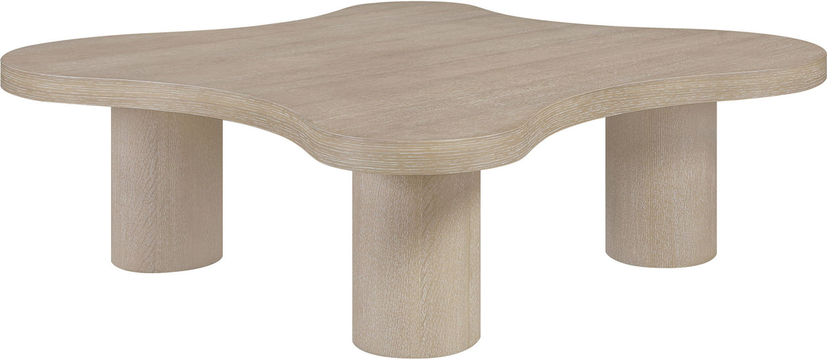 Cove - 48" Oak Veneer And Solid Wood Coffee Table