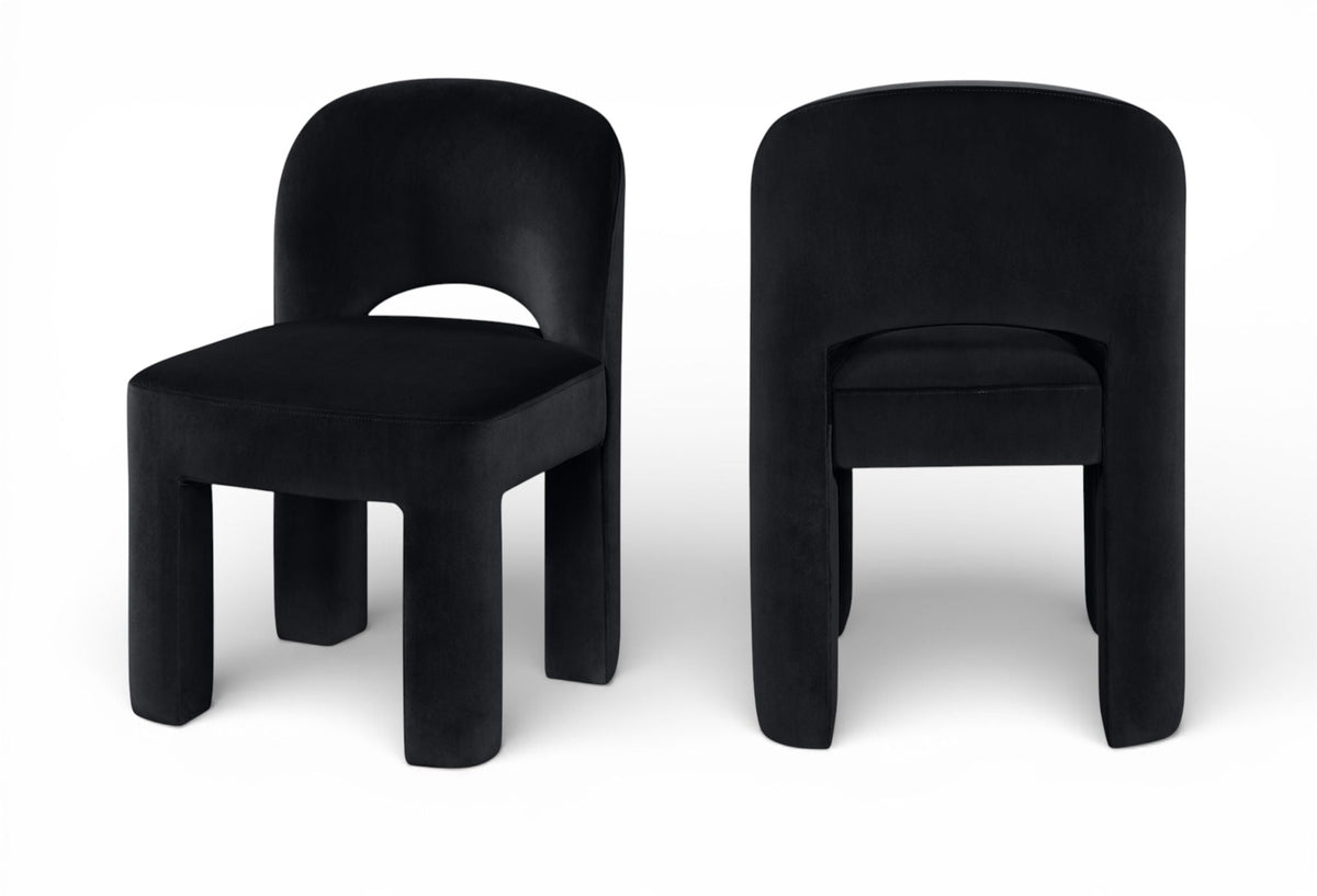 Celine - Velvet Performance Fabric Upholstered Dining Chair (Set of 2)
