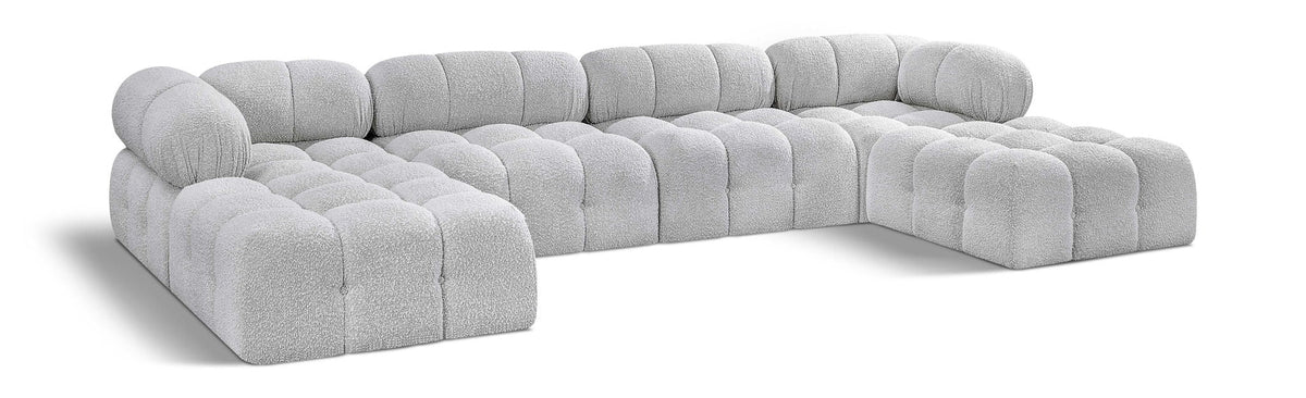 Ames - 6 Piece Fabric Modular U-Shaped Sectional