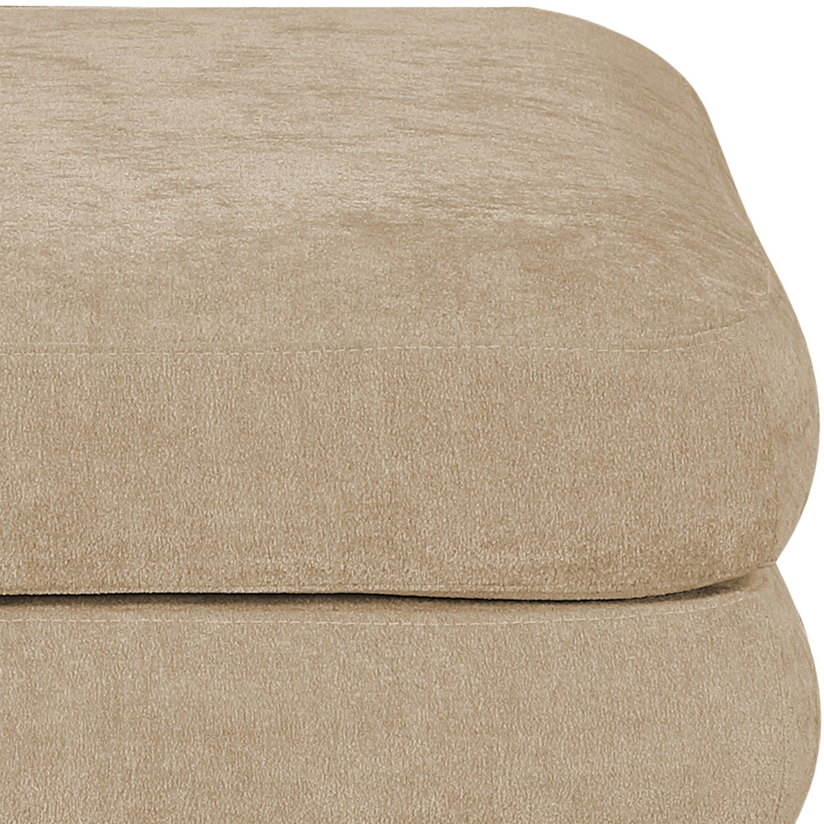 Stellar - Chenille Fabric Upholstered Modular Modular Ottoman