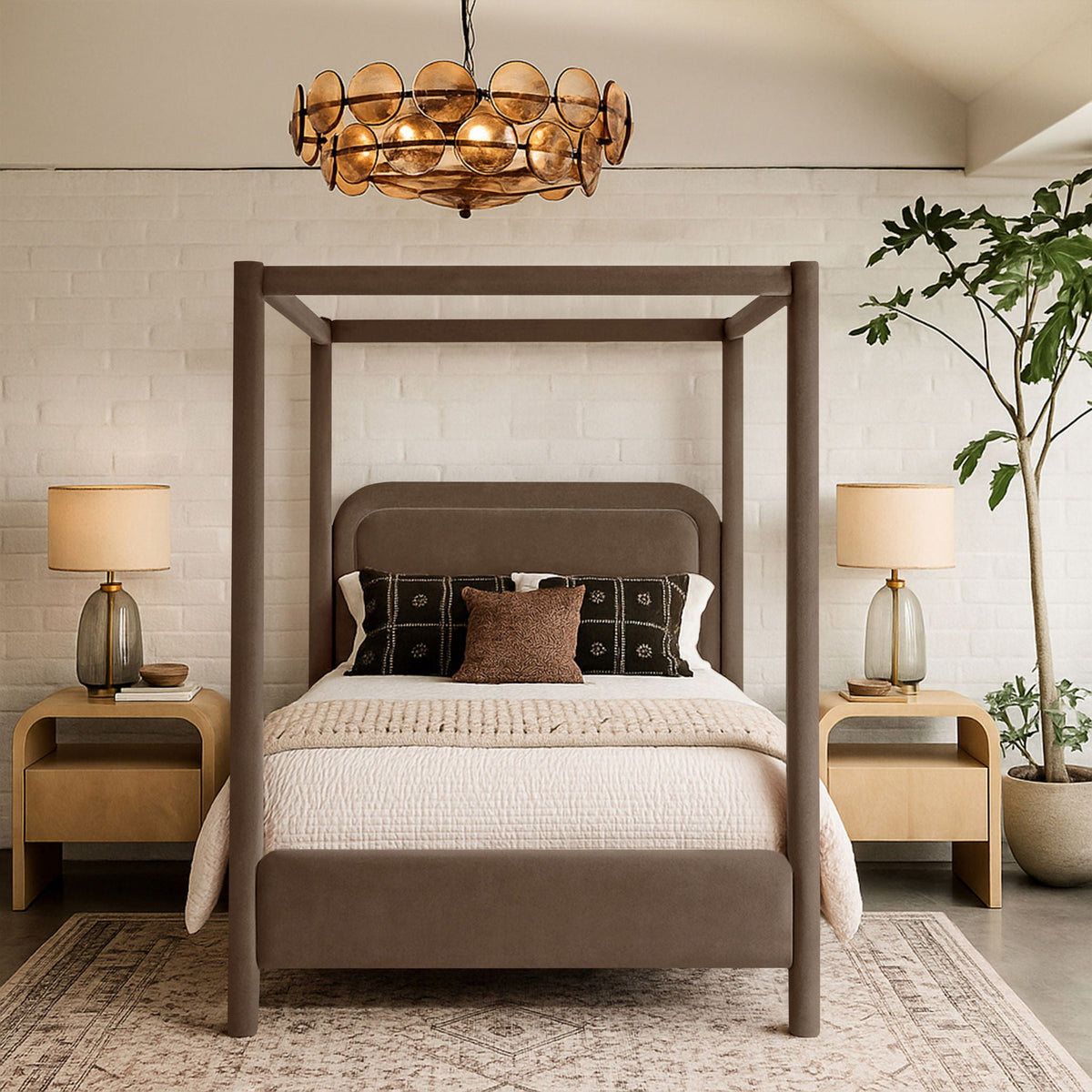 Salina - Velvet Upholstered Bed