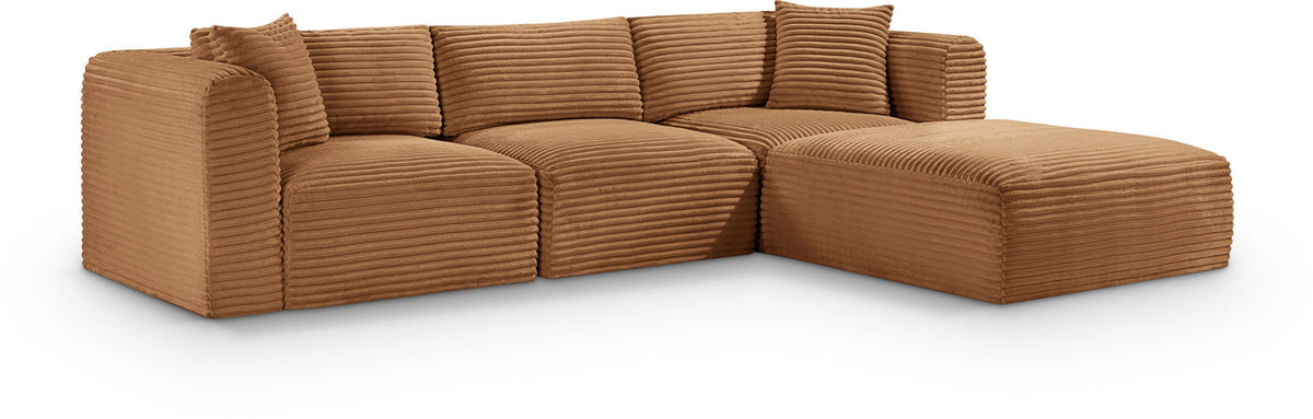Shaggy - Fabric 4 Piece Modular Sectional